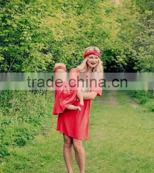 Dresses Summer Dress Daughter Mom Children Fancy Dress photo-2