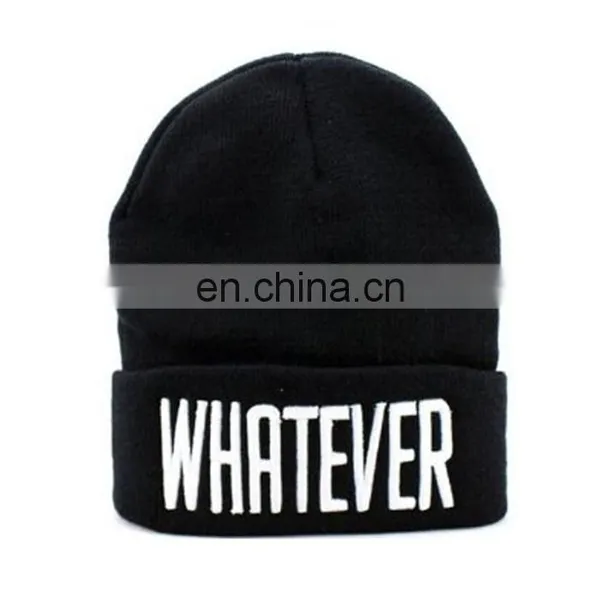 Qianzun Orange and Blue Beanie Hat With Pom Pom photo-2