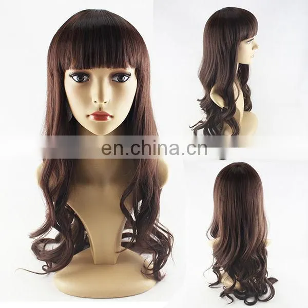 Most Fashionable Full Machine Made Long Curly Fake Hair