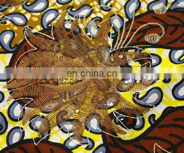 2016 Unique African Print With Tulle Fabric for Women photo-4
