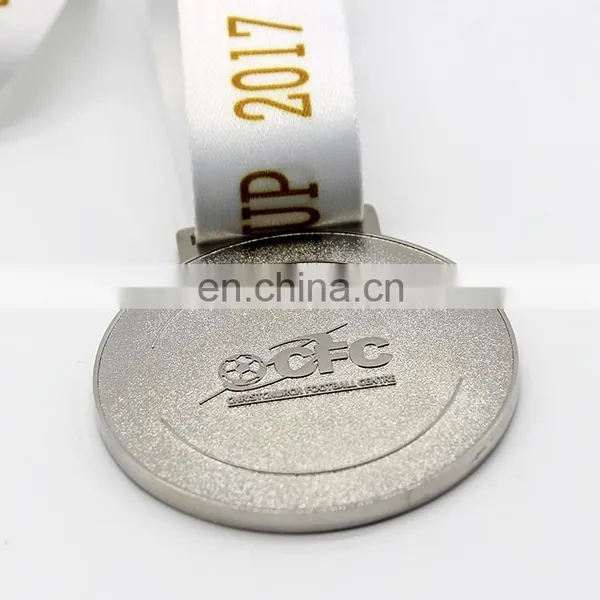 Custom Design Made Embossment Logo Round Medals With Ribbons photo-2