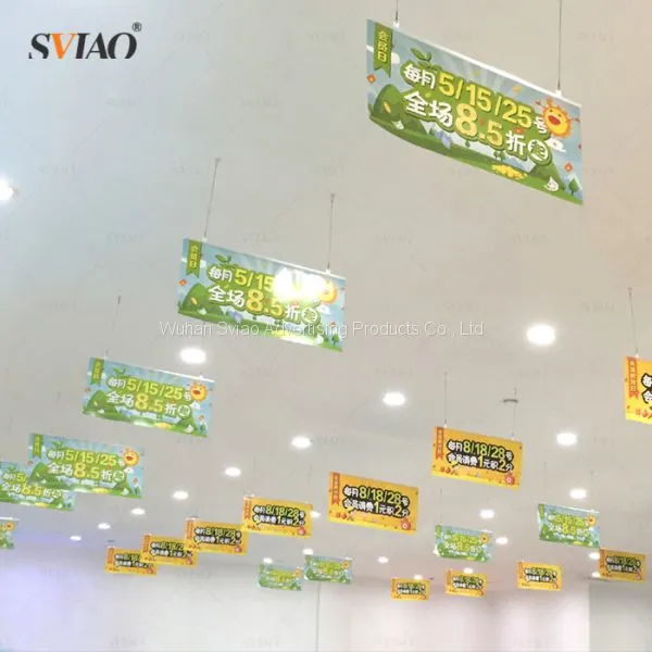High Quality Snap Rails PVC Material Poster Hanger Clip For Poster Hanging With 26cm,40cm,45cm,55cm,60cm,80cm,100cm,120cm photo-5