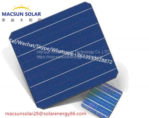 Solar Cell 5bb Monocrystalline Solar Cell 156x156 Mono Solar Cell 21.6% Efficiency