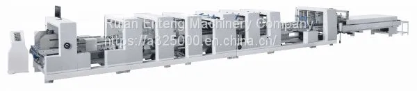 ZH-1050M Automatic 4 6 Corner Folder Gluer Machine With Higher Liner Speed