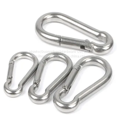 High Polished Metal Carabiner Hook Spring Snap Hook With Screw Lock photo-2