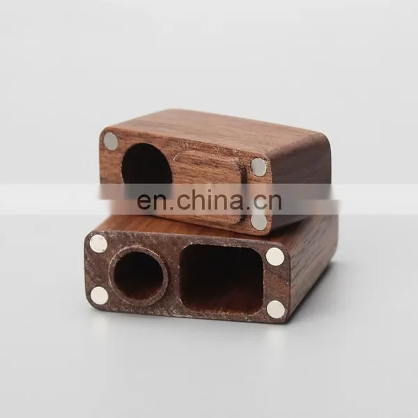 HQP-XJ16 HongQiang Wooden Custom Weed Smoking Cigarette Case Pipe Smoking Accessories Hitter Dugout photo-4