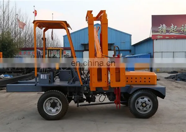 All-wheel-drive Pile Driving and Soil Drilling Machine for Concrete/ Soil Floor photo-5