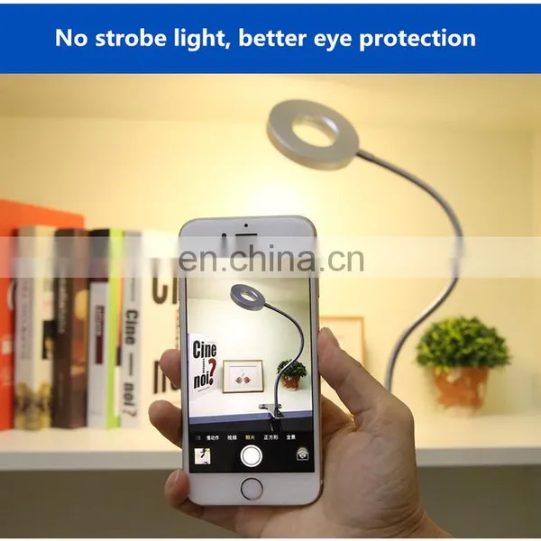 DDP Terms High Quality USB Power Led Desk Lamp Foldable Clip on Bedside Reading Night Light Dimmable LED Table Lamp photo-7