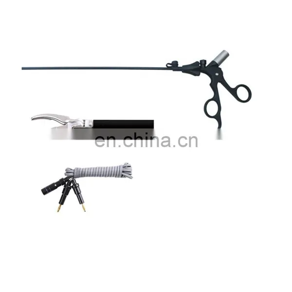 Autoclavable Curved Bipolar Forceps for Laparoscopic Instruments photo-3