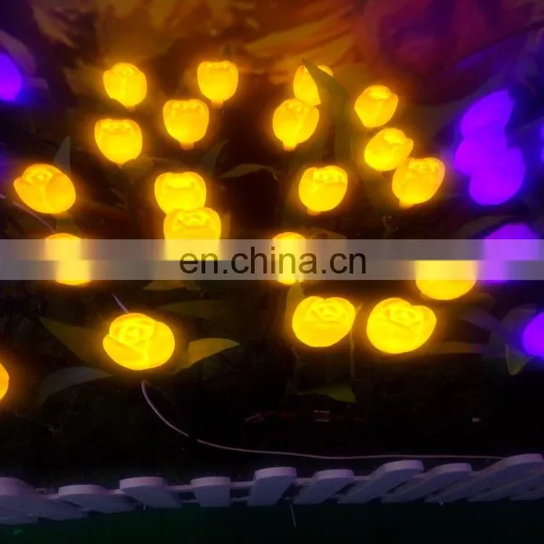 New Solar LED Dream Lantern Tulip Light Outdoor Waterproof Lawn Light LED Easy Light photo-4