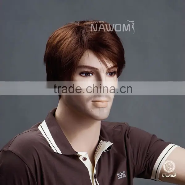 W3530 100% Virgin Cheap Human Hair Wig for Black Men photo-4