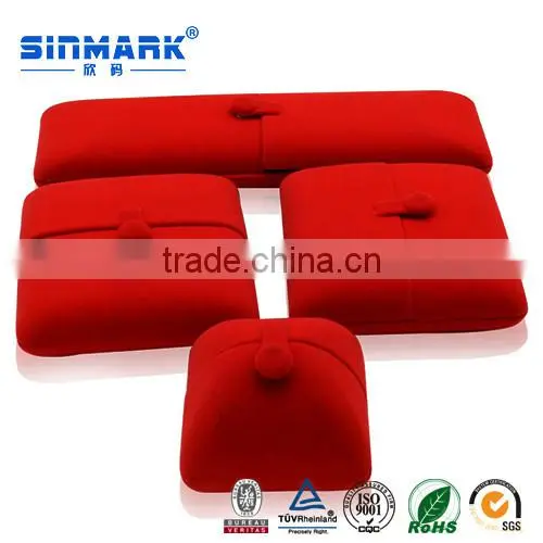 Red Necklace Jewelry Box, High Quality Wool Fabric Jewery Box for Pendant