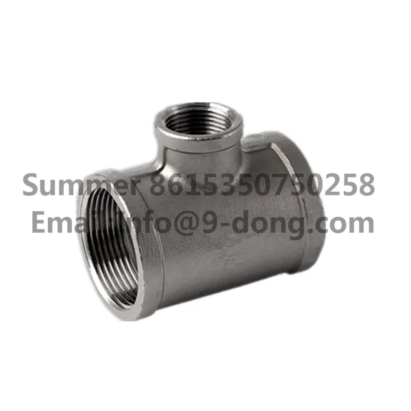 Stainless Steel 201 304 Pipe Tee Fitting SUS Female Threads Tee Water Plumbing Pipe Equal Tee Fitting photo-4