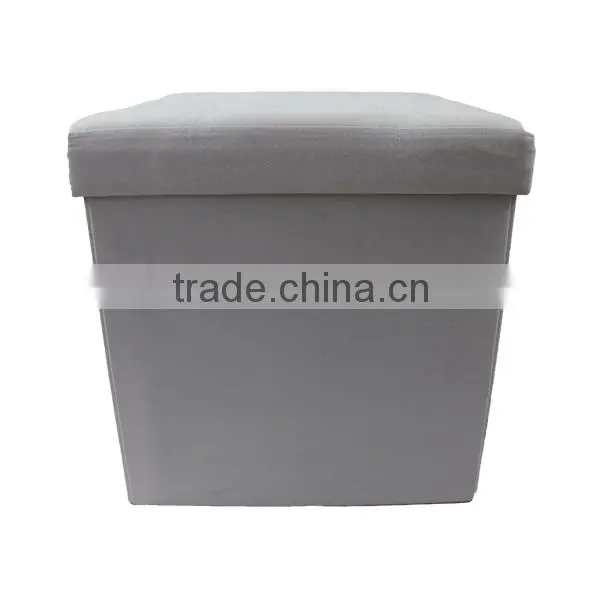 Yes Folded Brown Folding Storage Ottoman photo-6