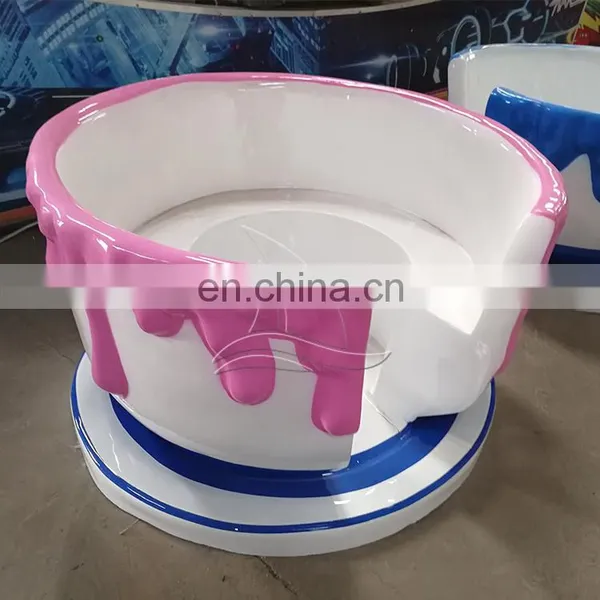 Indoor and Outdoor Adult and Kids Game Funfair Rides Amusement Fairground Rotating Coffee Cup for Sale photo-3