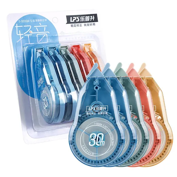 Custom Design Correction Supplies Blister Card 5pcs Large Capacity 30m Correction Tape photo-4