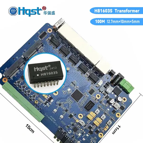 H81603S Hundred Gigabit Single Port POE550MA H1102nl /H1601cg/HR601680/S16001G16P LAN Pulse Filter Transformer photo-5