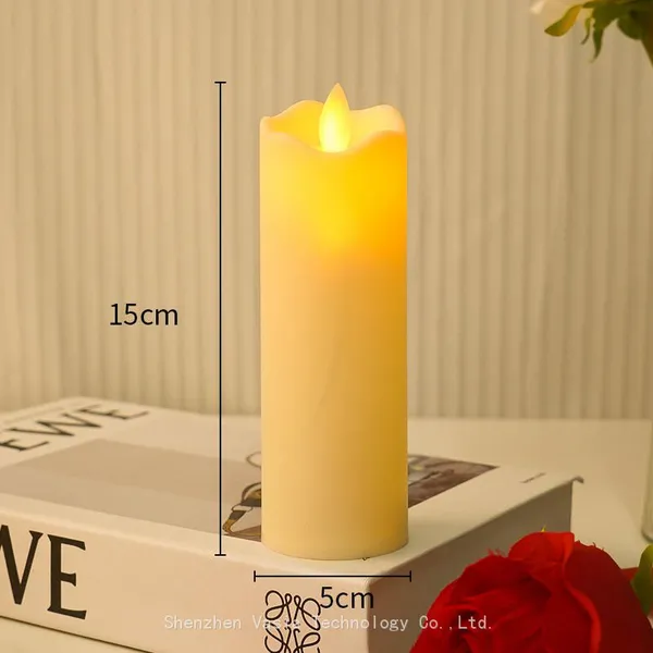 Flickering LED Candle With Moving Wick for Wedding Birthday Party Decoration Diwali Votive Props photo-3