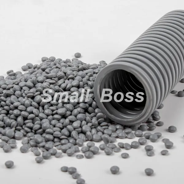 Pvc Rigid Pipe in Corrugated Plastic Tubes for Electrical Cable Protection PVC Compound Granules