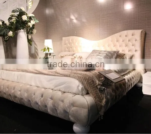 K1830 Modern Bedroom Furniture Fabric Bed