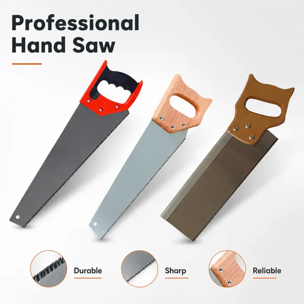 High Quality Hand Saw With Multiple Size Options for Wood Cutting Carpentry Building and Wholesale Supply photo-1