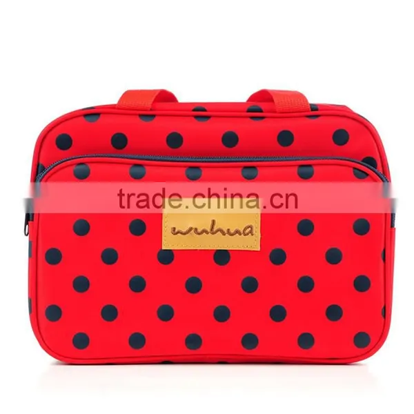 Stock Wholesale Baby Diaper Bag Outdoor Stroller Travel Dot Nylon Mommy Cheap Designer Handbags