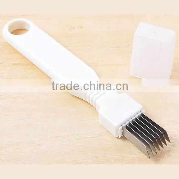 Kitchen Onion Vegetable Cutter Sharp Scallion Knife Shred Onion Cutter Slicer