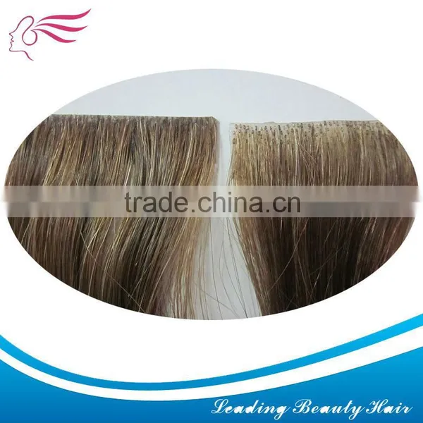 Remy Human Hair Weft Tape in Hair
