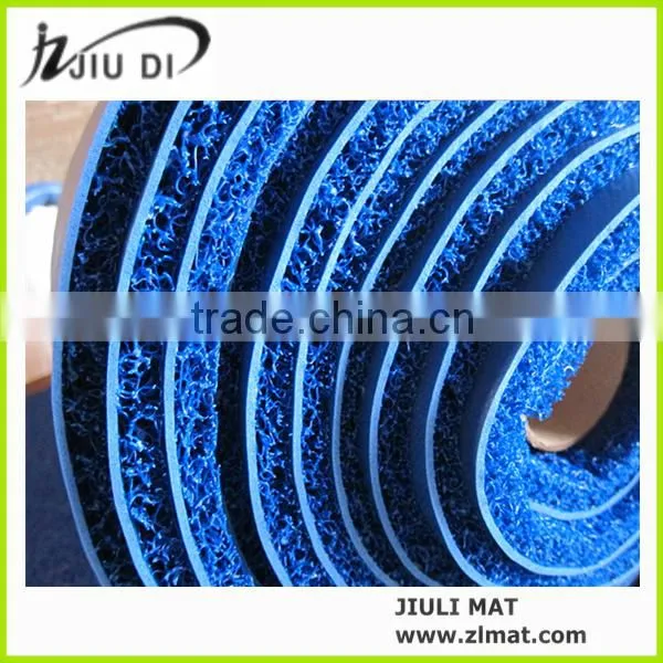 For Wet Area Use Pvc Coil Flooring Carpet in Blue Color