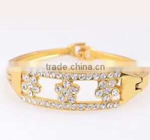 Hot Selling Fashion Gold Jewelry Crystal Charm Bracelet for Women photo-2