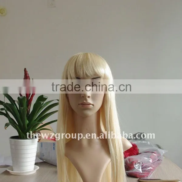 1 Piece MOQ Human Hair Wig, Top Quality Blond Wig Natural Full Lace Wig photo-6