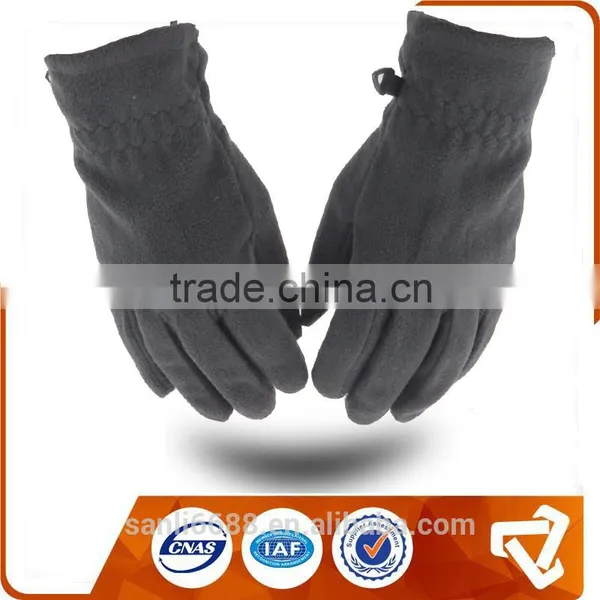 Polar Fleece Pvc Dotted Anti Slip Professional Stock Glove photo-4