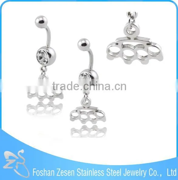 Fashionable Design Nickel Free Wholesale Hanging Fox Racing Belly Button Rings photo-2