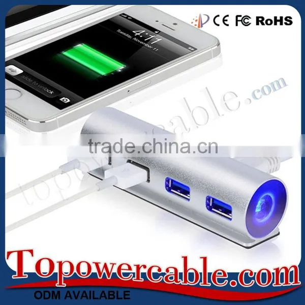 Best Seller Customized Aluminum Usb 3.0 4 Port Hub For Smart Phones photo-3