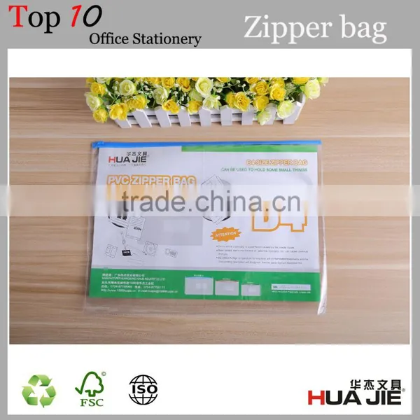 Clear pp Cover Plastic Waterproof Slide Zip Document Holder photo-2