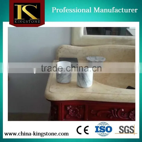 Factory Direct Carrara White Candle Jars Marble Coaster