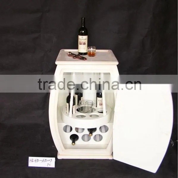 Multiple Shabby Chic Round Wood Wine Rack