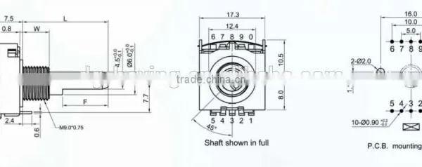 2015 Home Appliance 1 Pole 3 Detents Rotary Encoder Switch photo-5