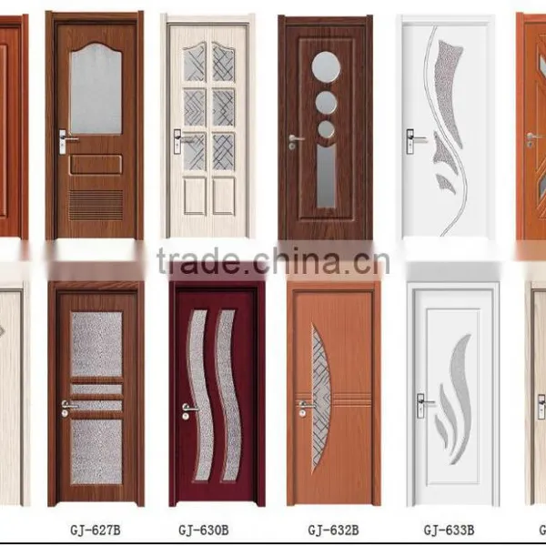 PVC Wooden Door With Glass photo-2