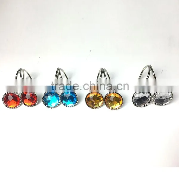 Shower Curtain Hooks/Acrylic Shower Curtain Rings/colorful Acrylic Rings photo-2