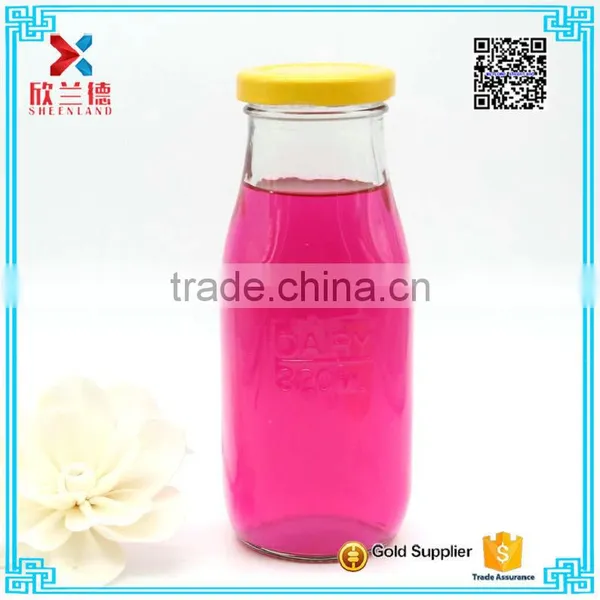 Factory Supply Custom Square Glass Milk Bottles 300ml photo-5