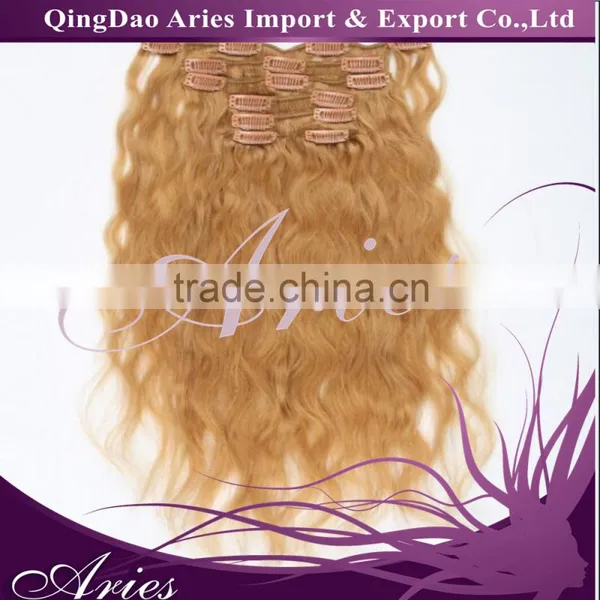 16inch 7pcs /set 100g Clip-in Hair Remy Human Hair Extensions for Women Beauty photo-5