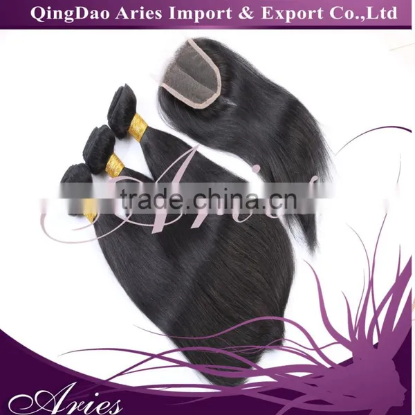 Hot Sellers Brazilian Hair Curly Natural Color Virgin Hair Bundles With Lace Closure photo-2