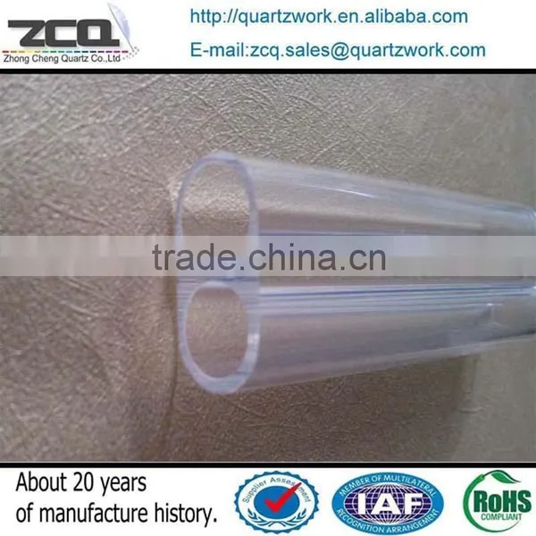 High Temperature Resistance Quartz Glass Twin Tube Shape photo-2