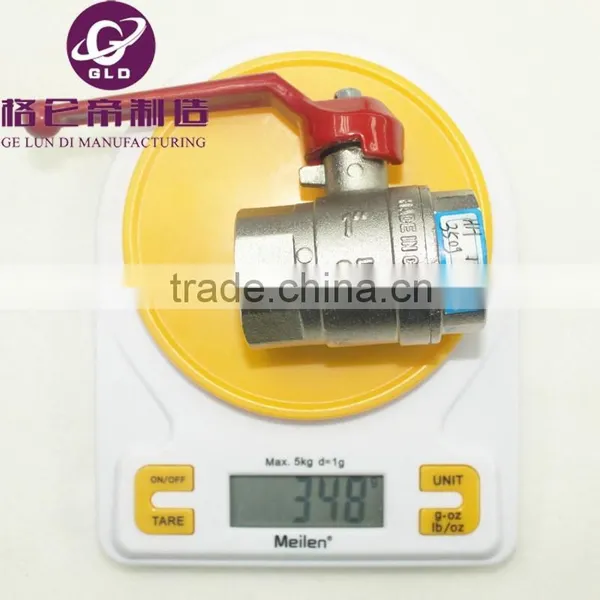 GLD 5PCS/LOT Hot Sale 1/4" Double Male Ball Valve External Thread ,brass Ball Valve ,copper Valve , photo-2
