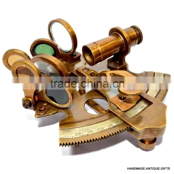 Big Antique Brass Nautical Sextant- NAUTICAL SEXTANT-German Design Nautical Sextant 1026 photo-4