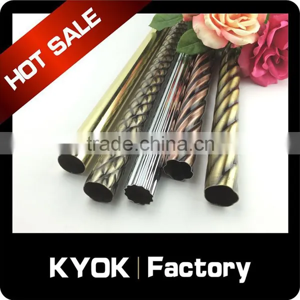 KYOK 12 Years Double Curtain Rods Factory , 28mm New Designs Curtain Rods photo-2