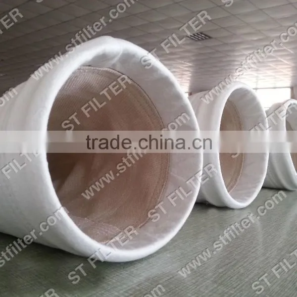 Twill Weave Fiberglass Filter Bag for Titan White,Dia130*4010mm photo-3