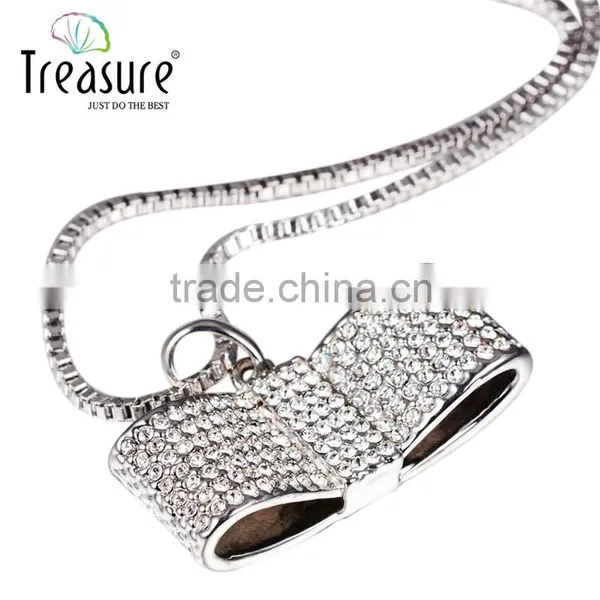 Foreign Trade Big-name Fashion Jewelry Temperament Full of Diamond Alloy Necklace Silver Necklace Wholesale European and America photo-3