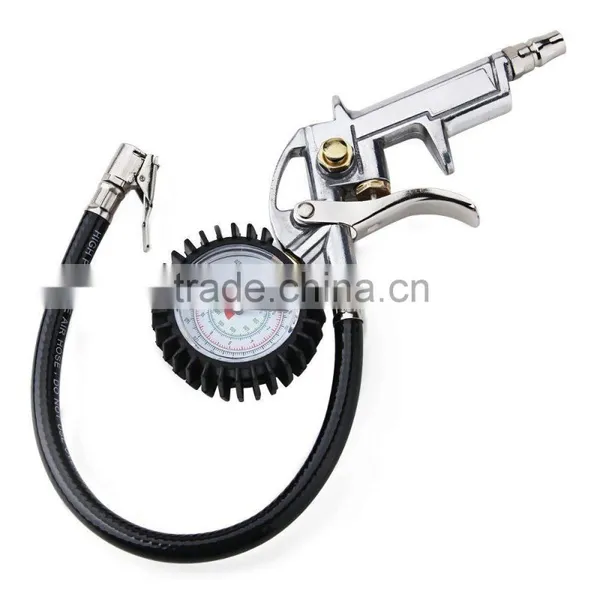 Air Auto Motorcycle Truck Tire Tyre Inflating Inflator Tool Pressure Dial Gauge